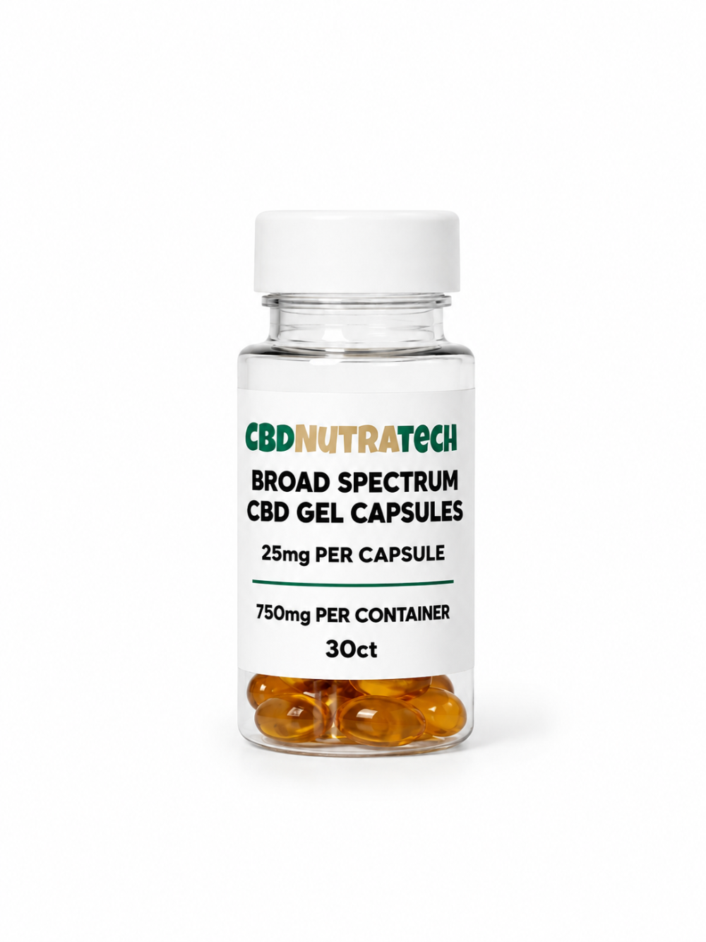 CBD Broad Spectrum Gel Capsules (750 Mg)