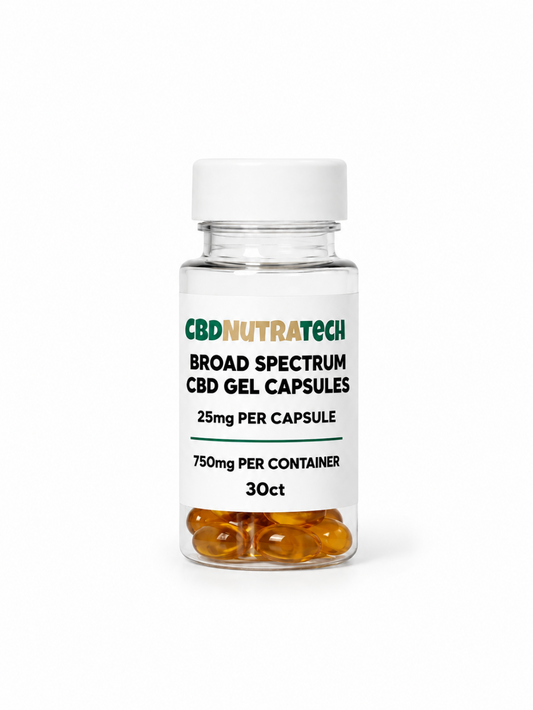 CBD Broad Spectrum Gel Capsules (750 Mg)