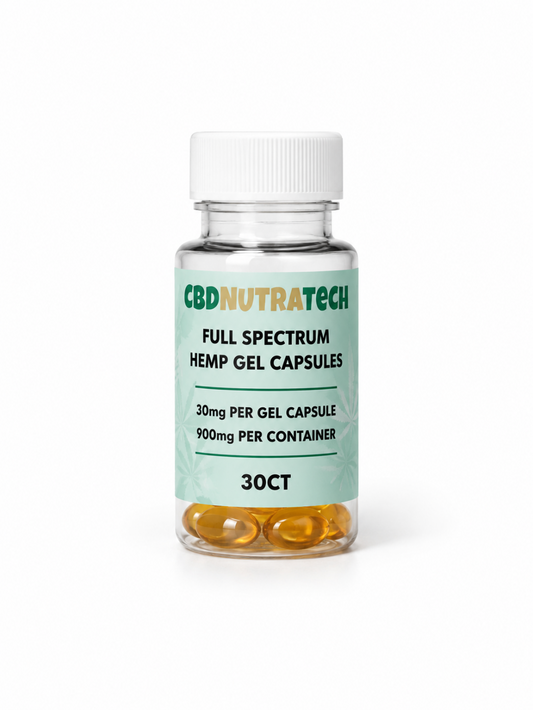 CBD Full Spectrum Gel Capsules (900 Mg)
